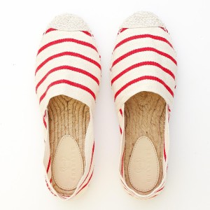 Espadrille Rouge et Écru  - 1 2