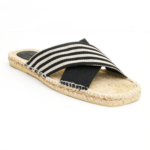 Mules Croisées Noires  - 4